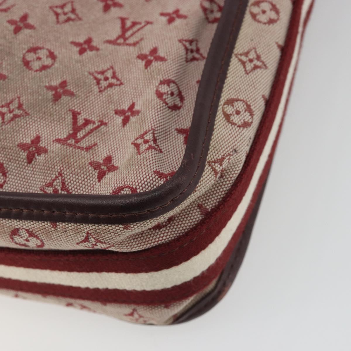 LOUIS VUITTON Monogram Mini Besace Mary Kate Bag Red M92321 LV Auth ep14990