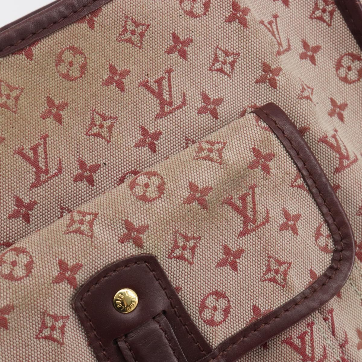 LOUIS VUITTON Monogram Mini Besace Mary Kate Bag Red M92321 LV Auth ep14990