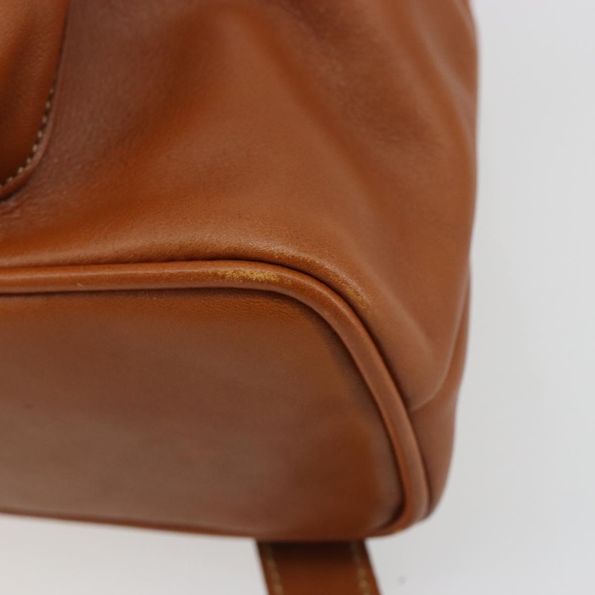 GUCCI Bamboo Backpack Leather Brown Gold 03 2265 0030 Auth ep15002