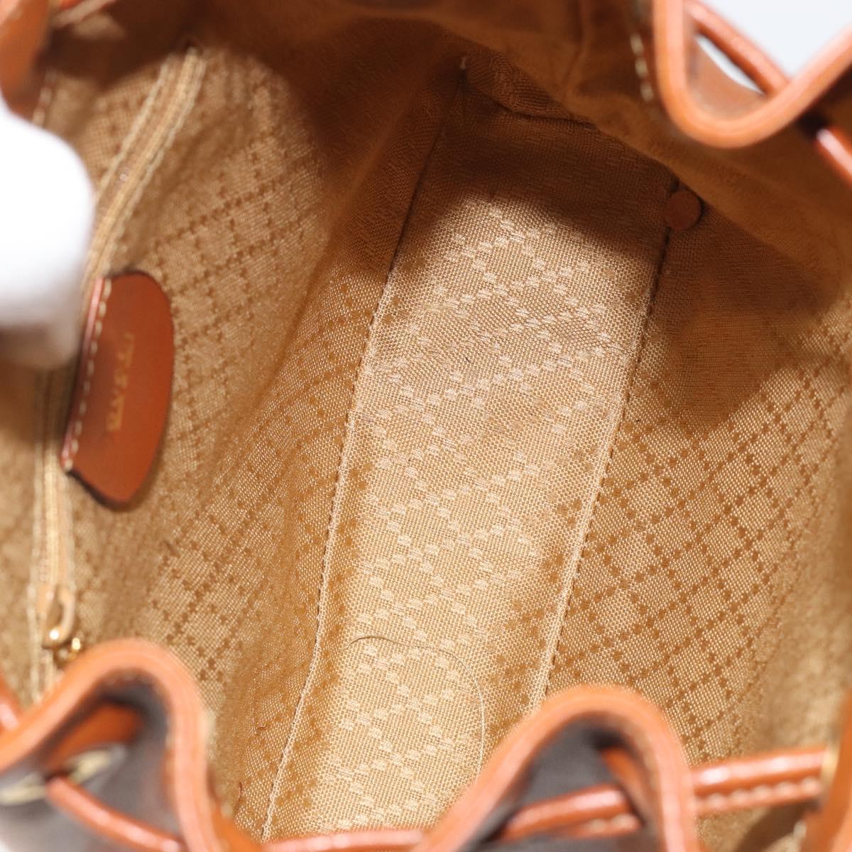 GUCCI Bamboo Backpack Leather Brown Gold 03 2265 0030 Auth ep15002