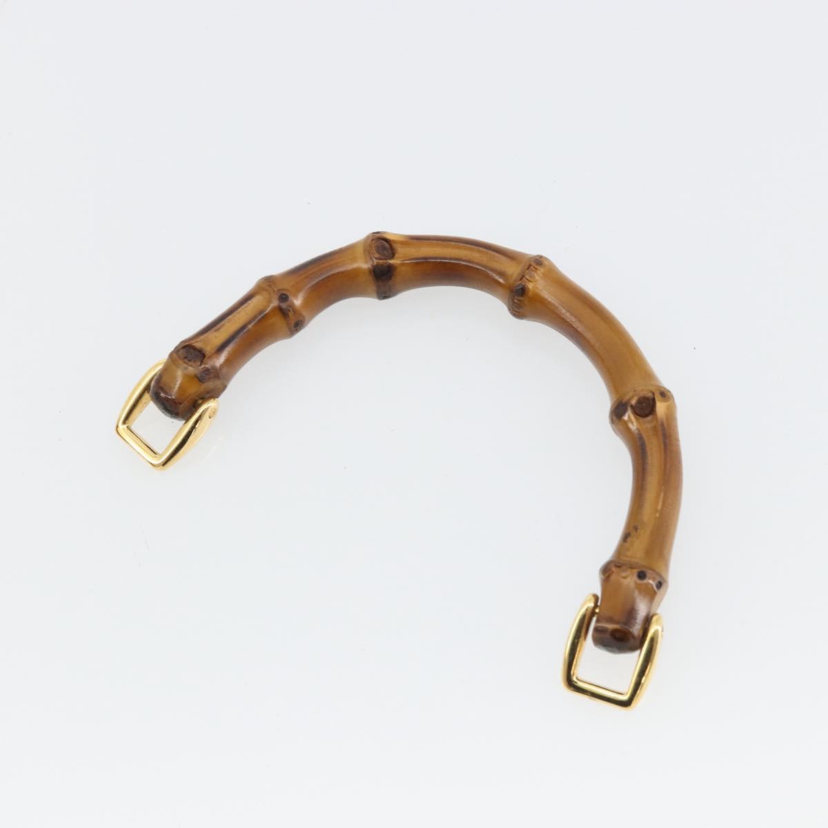 GUCCI Bamboo Backpack Leather Brown Gold 03 2265 0030 Auth ep15002