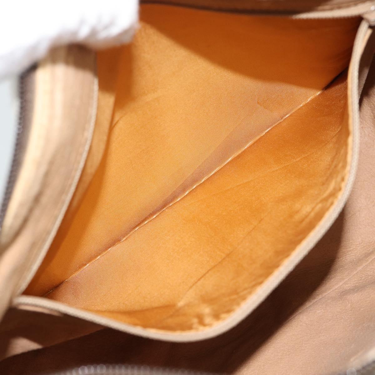 GUCCI GG Supreme Web Sherry Line Bag PVC Beige Gold 89 02 077 Auth ep15007