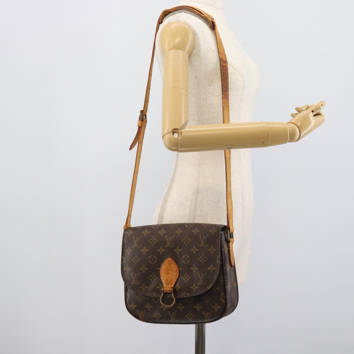 LOUIS VUITTON Monogram Saint Cloud GM Shoulder Bag M51242 LV Auth ep15015