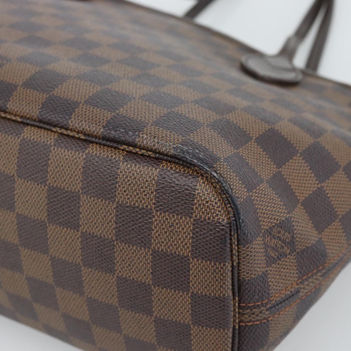 LOUIS VUITTON Damier Ebene Neverfull PM Tote Bag N51109 LV Auth ep15024