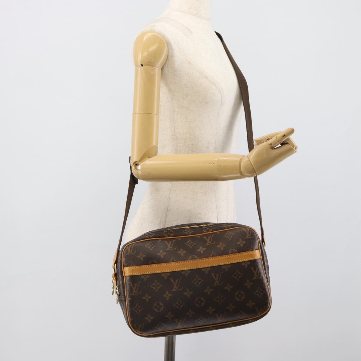 LOUIS VUITTON Monogram Reporter PM Shoulder Bag M45254 LV Auth ep15026A