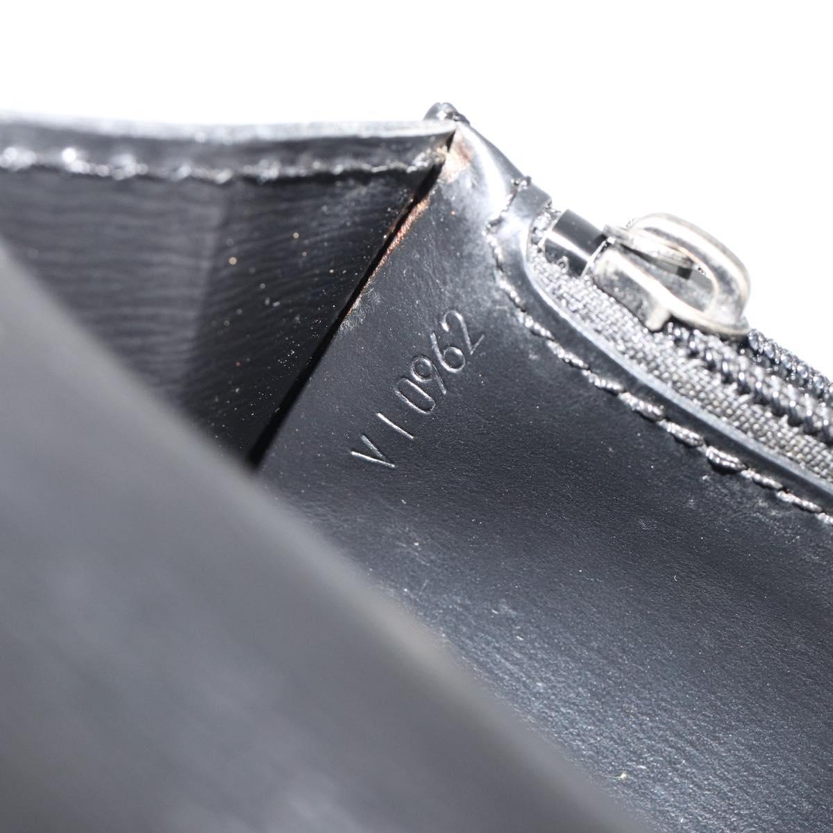 LOUIS VUITTON Epi Pochette Ceinture Waist Bag Black M52602 LV Auth ep15030