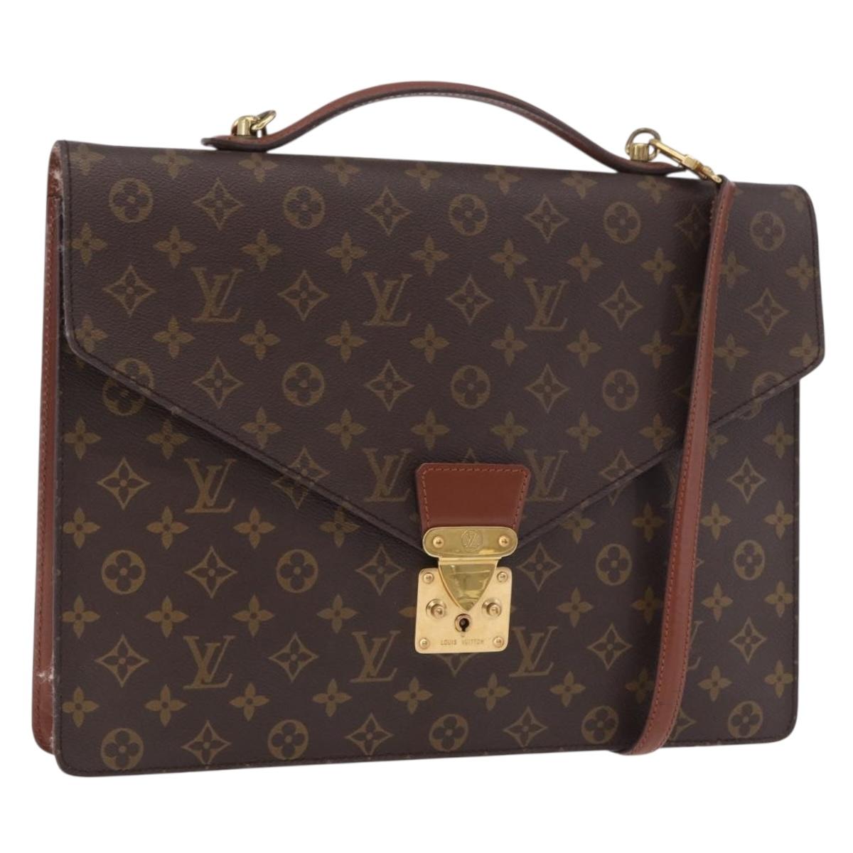 LOUIS VUITTON Monogram Porte Documents Bandouliere Bag M53338 LV Auth ep15051A