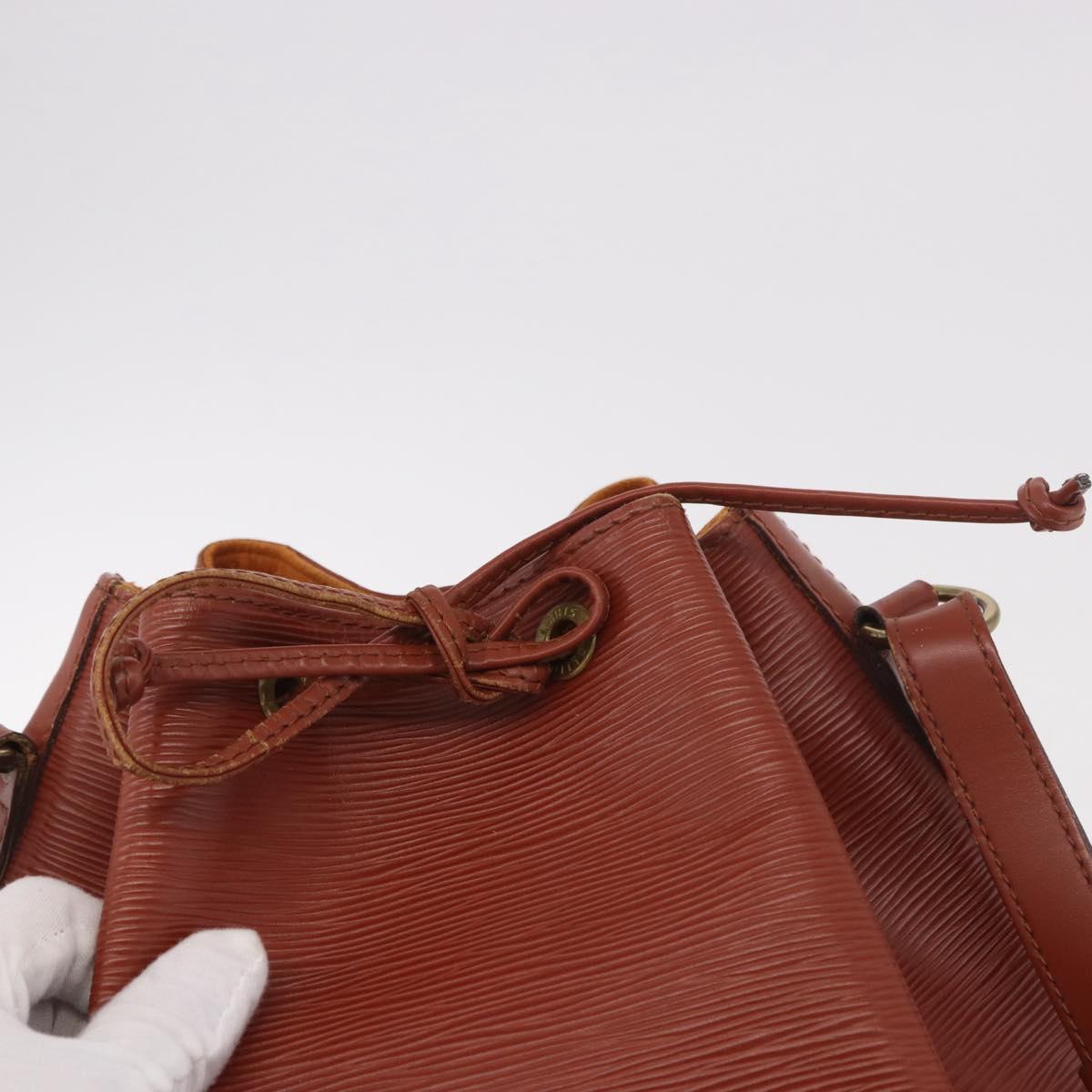 LOUIS VUITTON Epi Noe Shoulder Bag Brown M44028 LV Auth ep15053