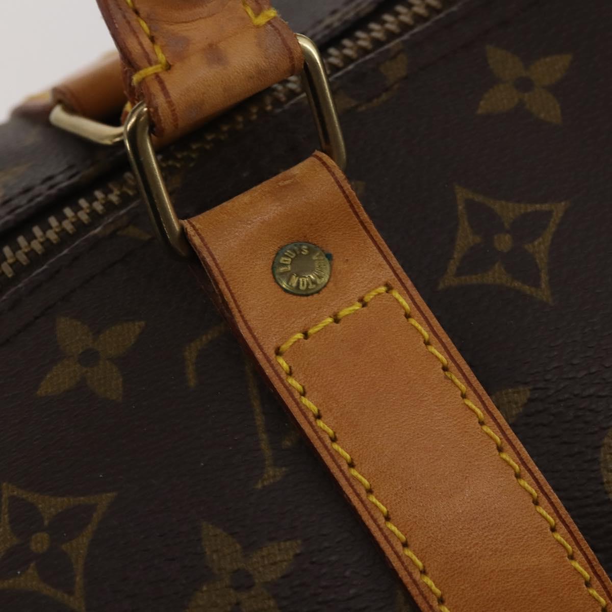 LOUIS VUITTON Monogram Keepall 55 Boston Bag M41424 LV Auth ep15055A