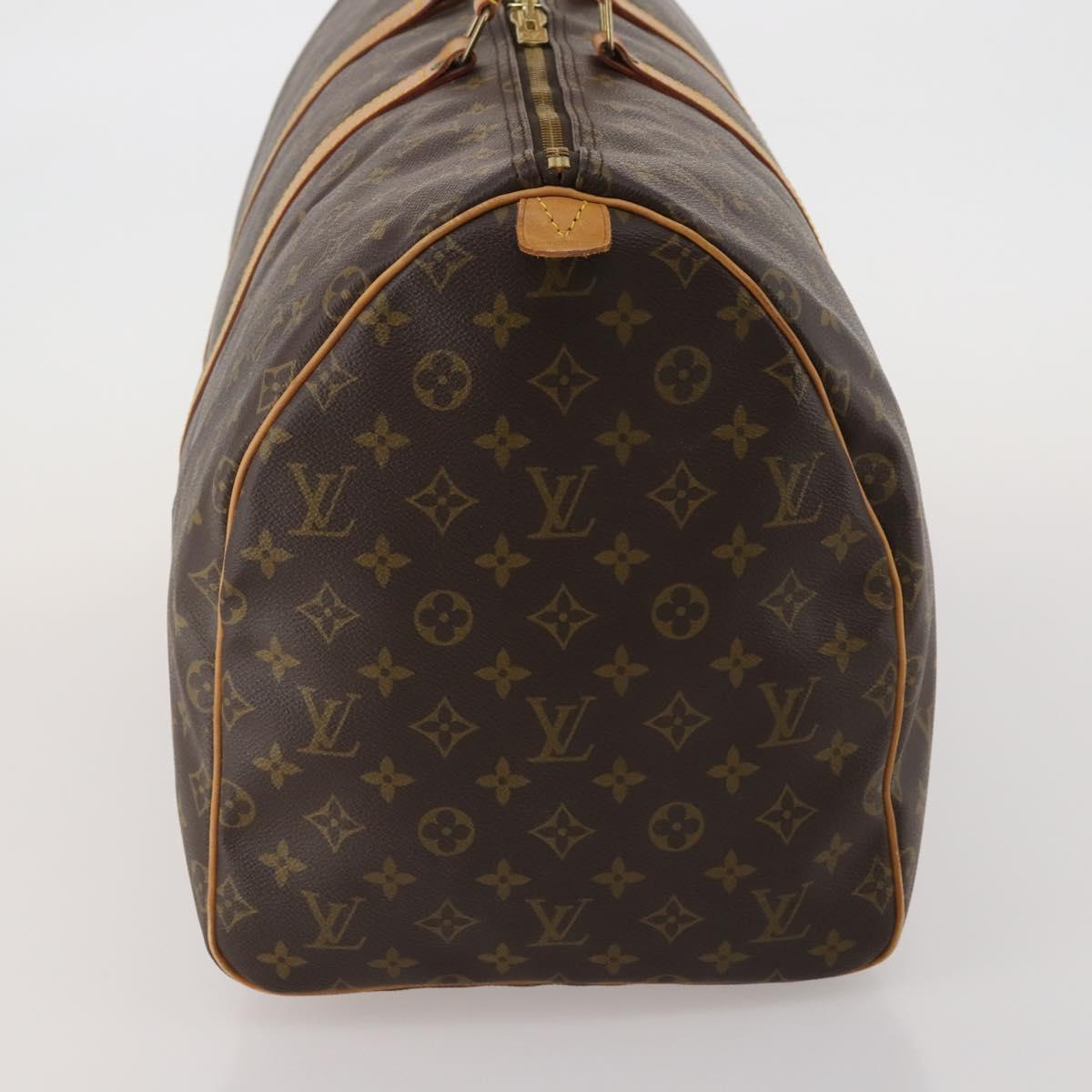 LOUIS VUITTON Monogram Keepall 55 Boston Bag M41424 LV Auth ep15055A