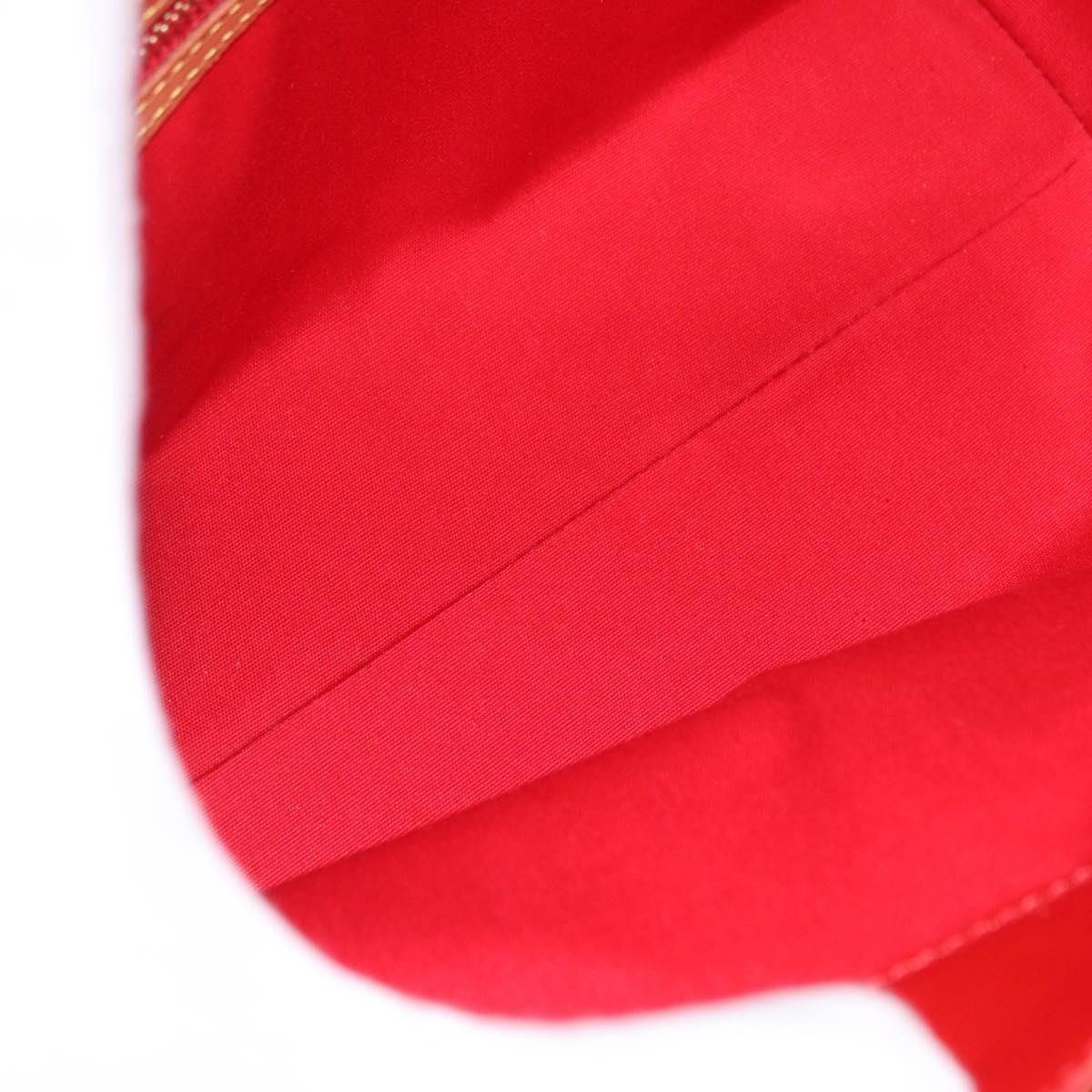 LOUIS VUITTON Monogram Vernis Reade PM Hand Bag Red Rouge M91088 LV Auth ep15059