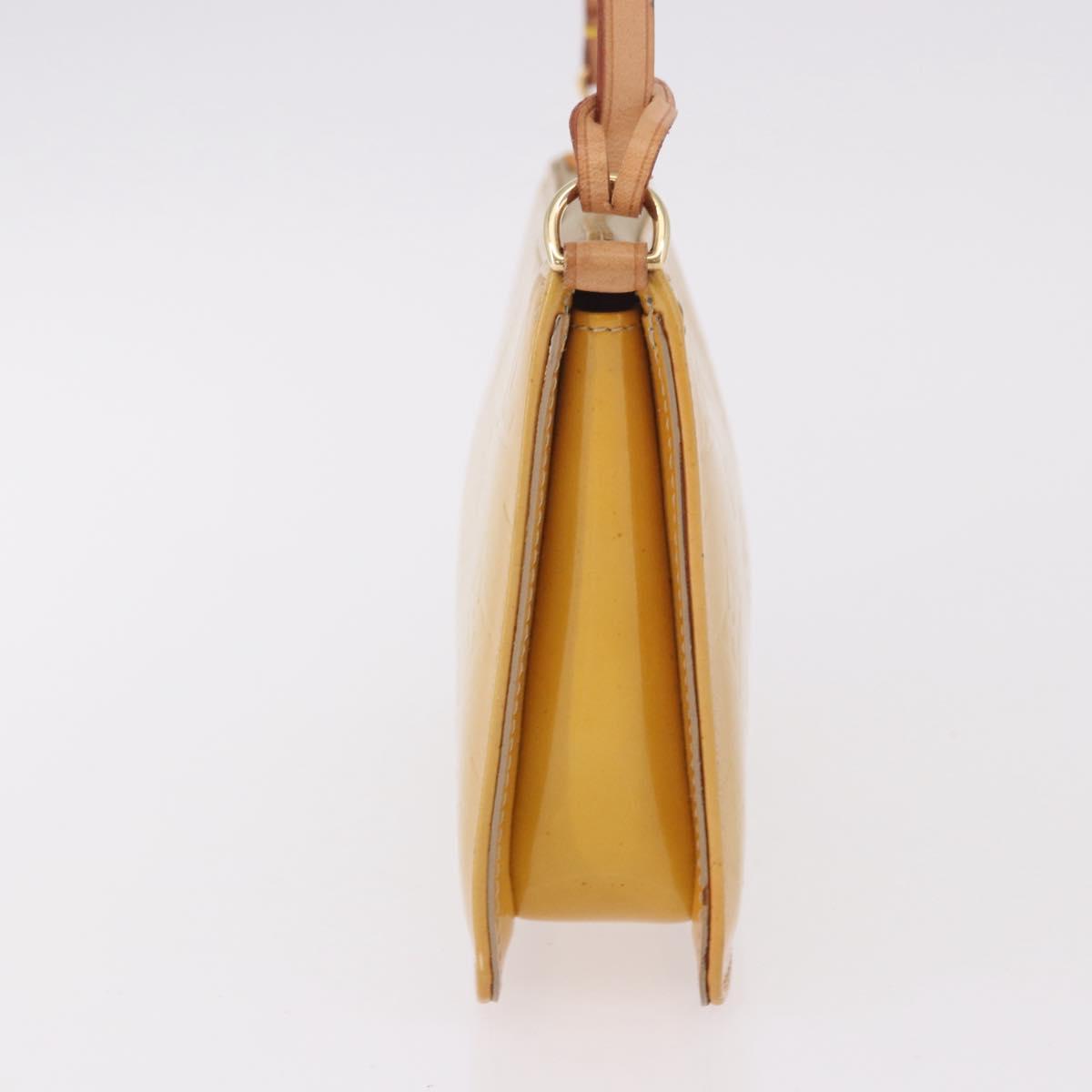 LOUIS VUITTON Monogram Vernis Lexington Pouch Beige M91010 LV Auth ep15062A