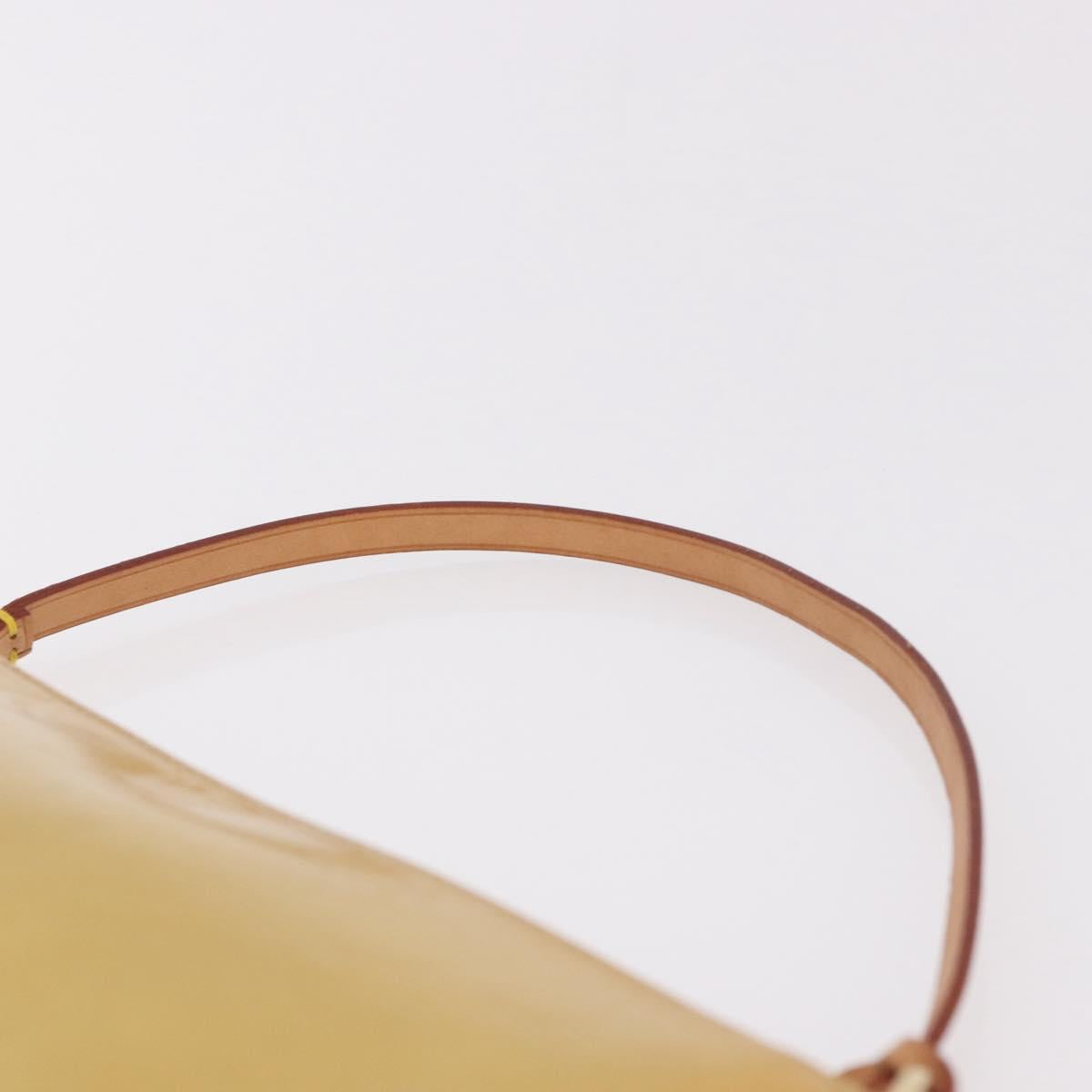 LOUIS VUITTON Monogram Vernis Lexington Pouch Beige M91010 LV Auth ep15062A