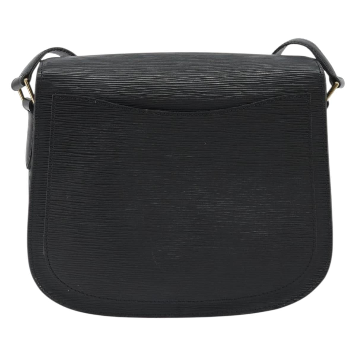 LOUIS VUITTON Epi Saint Cloud GM Shoulder Bag Black Noir M52192 LV Auth ep15065A
