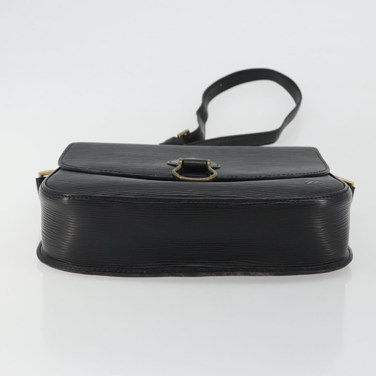 LOUIS VUITTON Epi Saint Cloud GM Shoulder Bag Black Noir M52192 LV Auth ep15065A