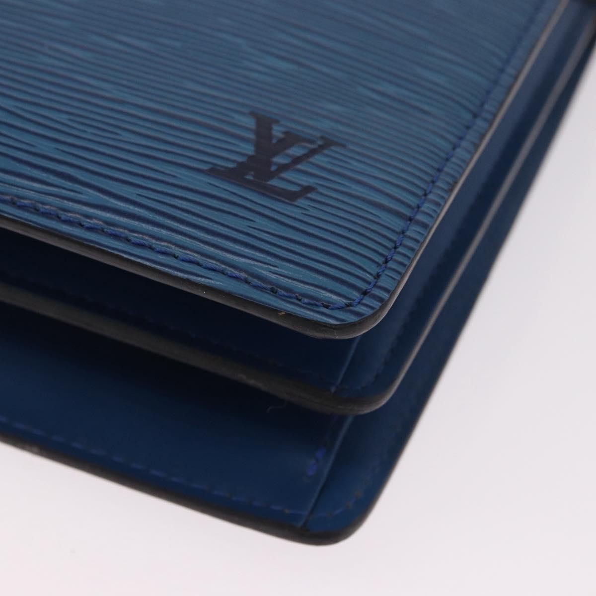 LOUIS VUITTON Epi Capuchin Shoulder Bag Blue M52345 LV Auth ep15066