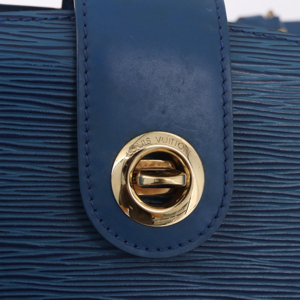 LOUIS VUITTON Epi Capuchin Shoulder Bag Blue M52345 LV Auth ep15066