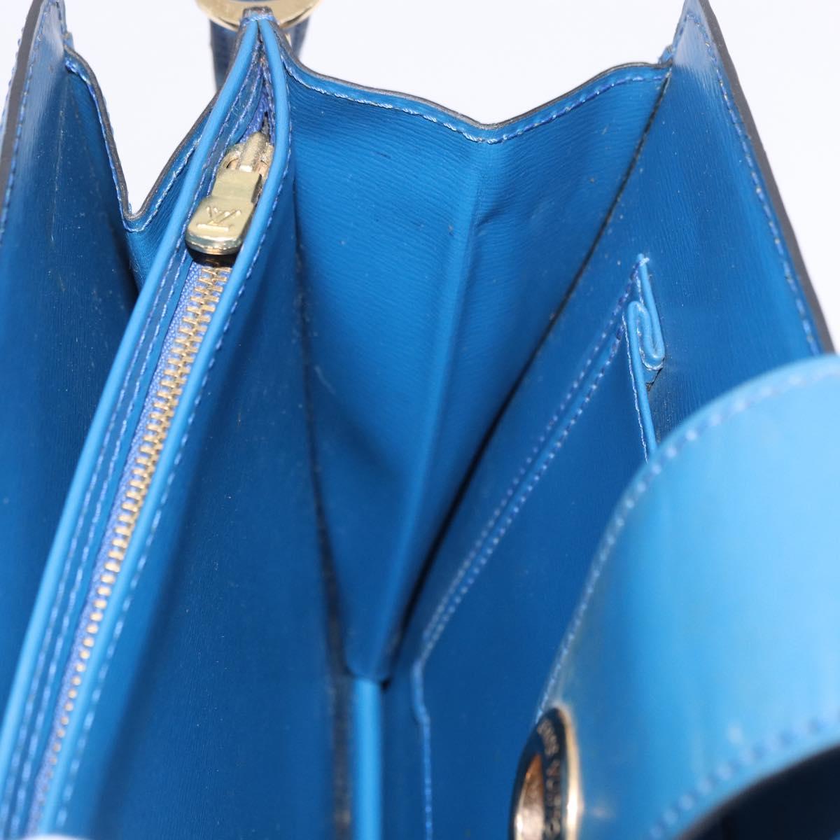 LOUIS VUITTON Epi Capuchin Shoulder Bag Blue M52345 LV Auth ep15066