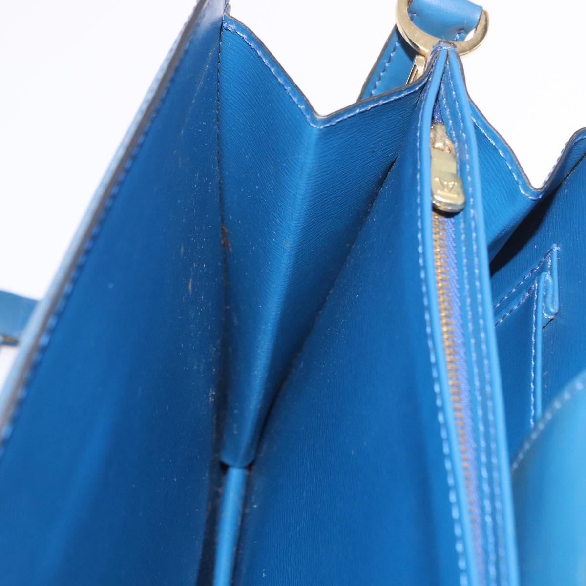 LOUIS VUITTON Epi Capuchin Shoulder Bag Blue M52345 LV Auth ep15066