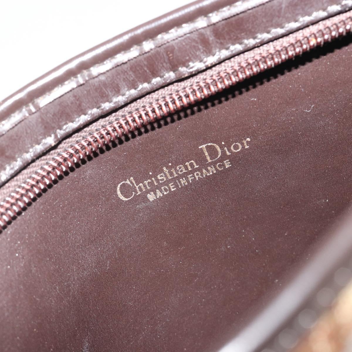 Christian Dior Trotter Canvas Shoulder Bag Beige Auth ep15067