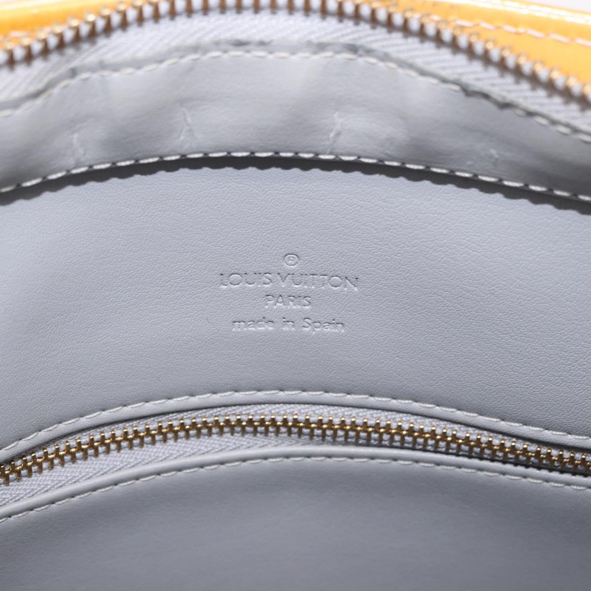 LOUIS VUITTON Monogram Vernis Houston Hand Bag Gris M91053 LV Auth ep15069
