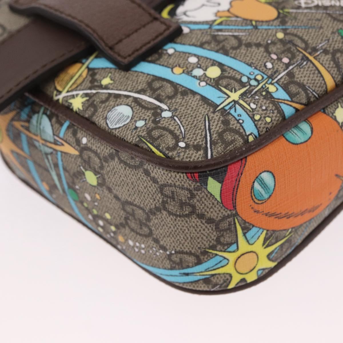 GUCCI GG Supreme Disney Collaboration Waist bag PVC Beige 602695 Auth ep15081M