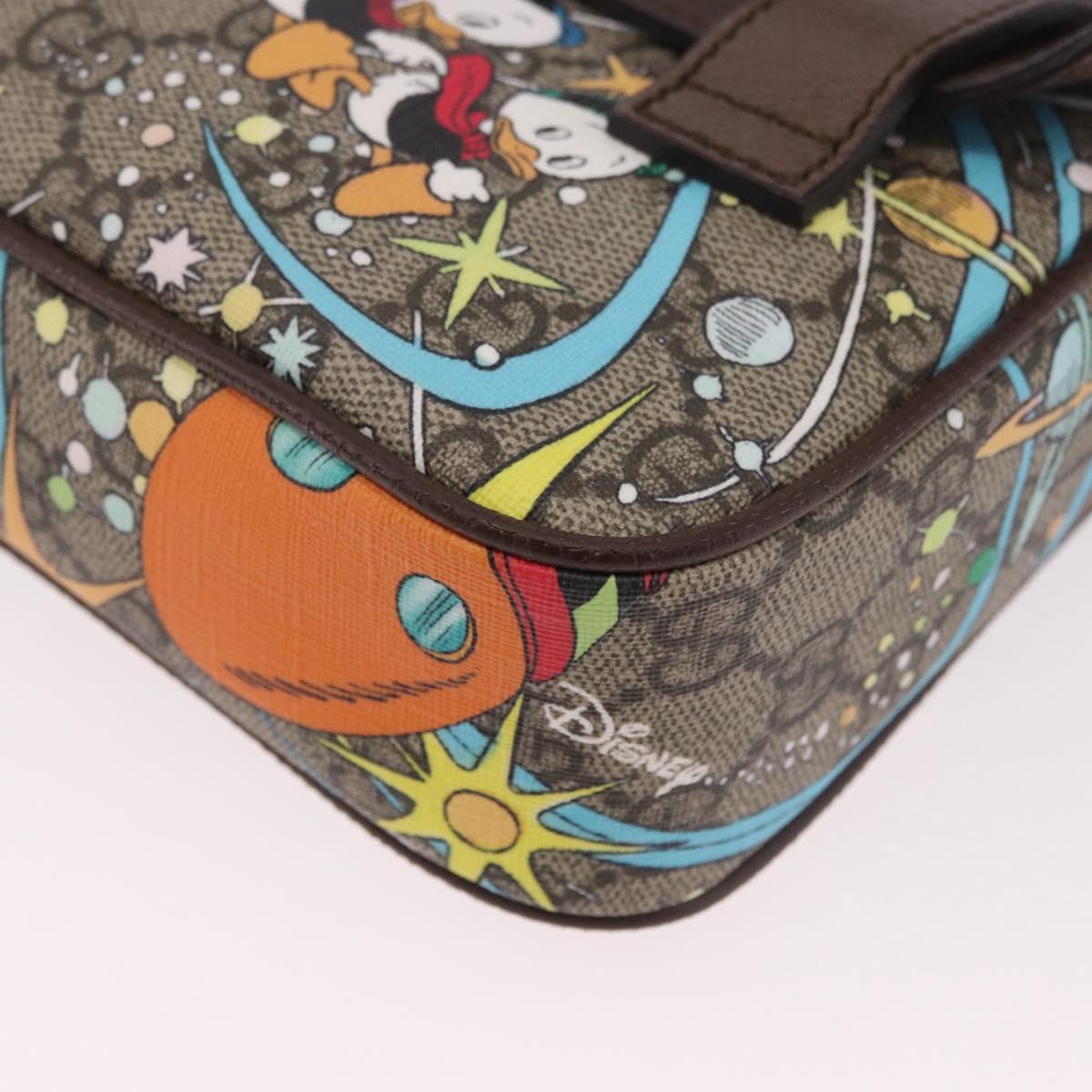 GUCCI GG Supreme Disney Collaboration Waist bag PVC Beige 602695 Auth ep15081M