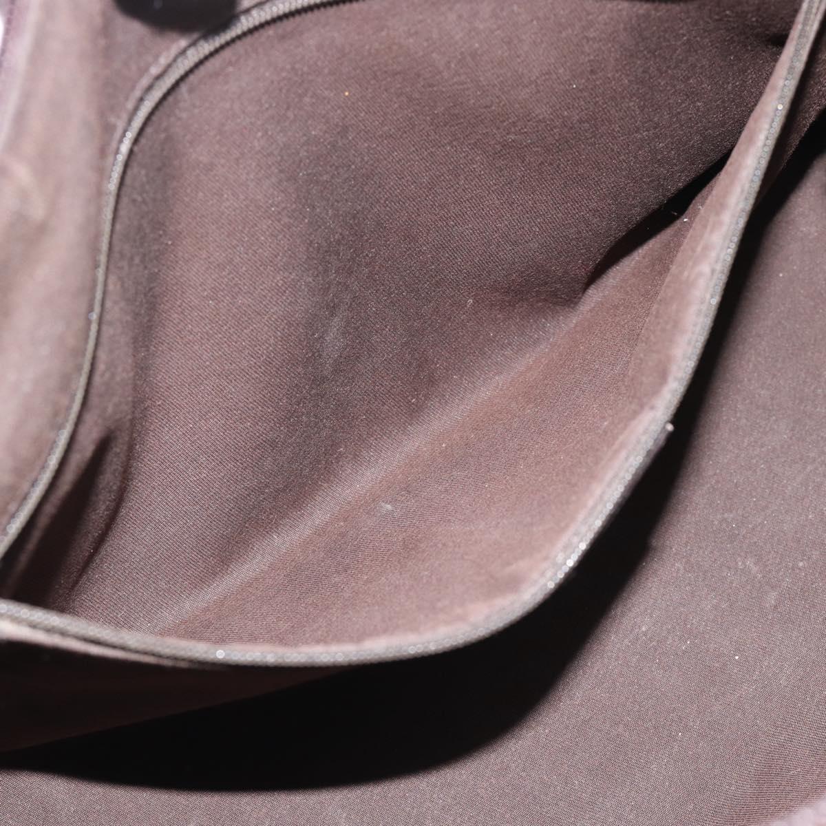 GUCCI GG Canvas Abbey Tote Bag Outlet Brown Silver 268640 Auth ep15094
