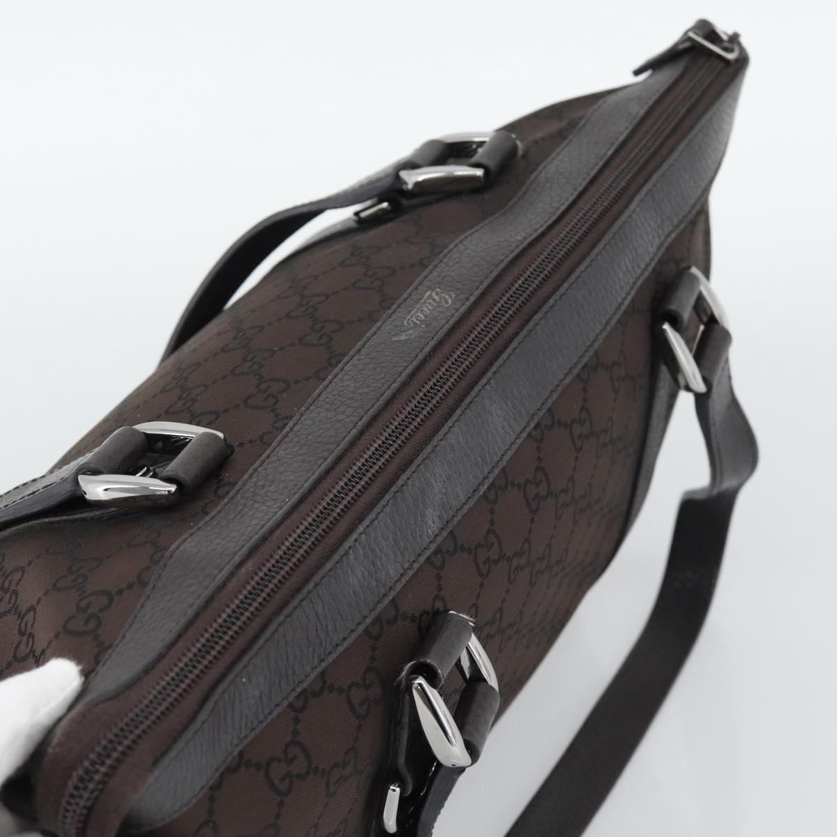 GUCCI GG Canvas Abbey Tote Bag Outlet Brown Silver 268640 Auth ep15094