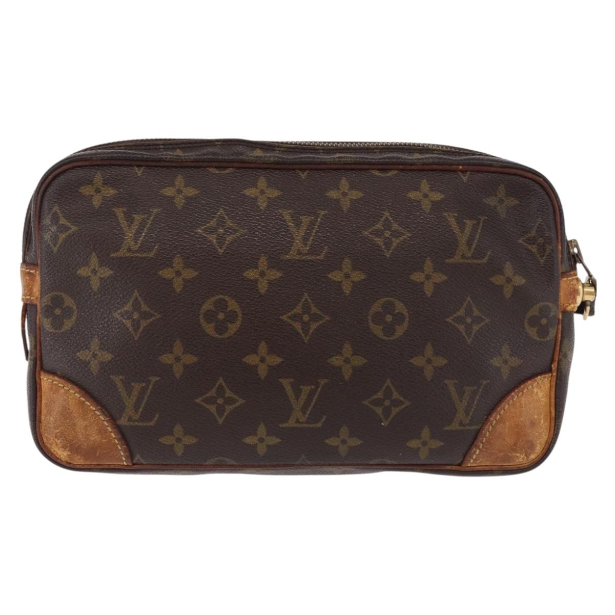 LOUIS VUITTON Monogram Marly Dragonne GM Clutch Bag M51825 LV Auth ep15095