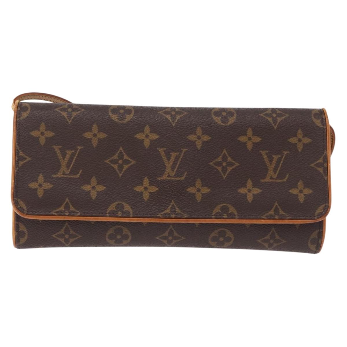 LOUIS VUITTON Monogram Pochette Twin GM Shoulder Bag M51852 LV Auth ep15097