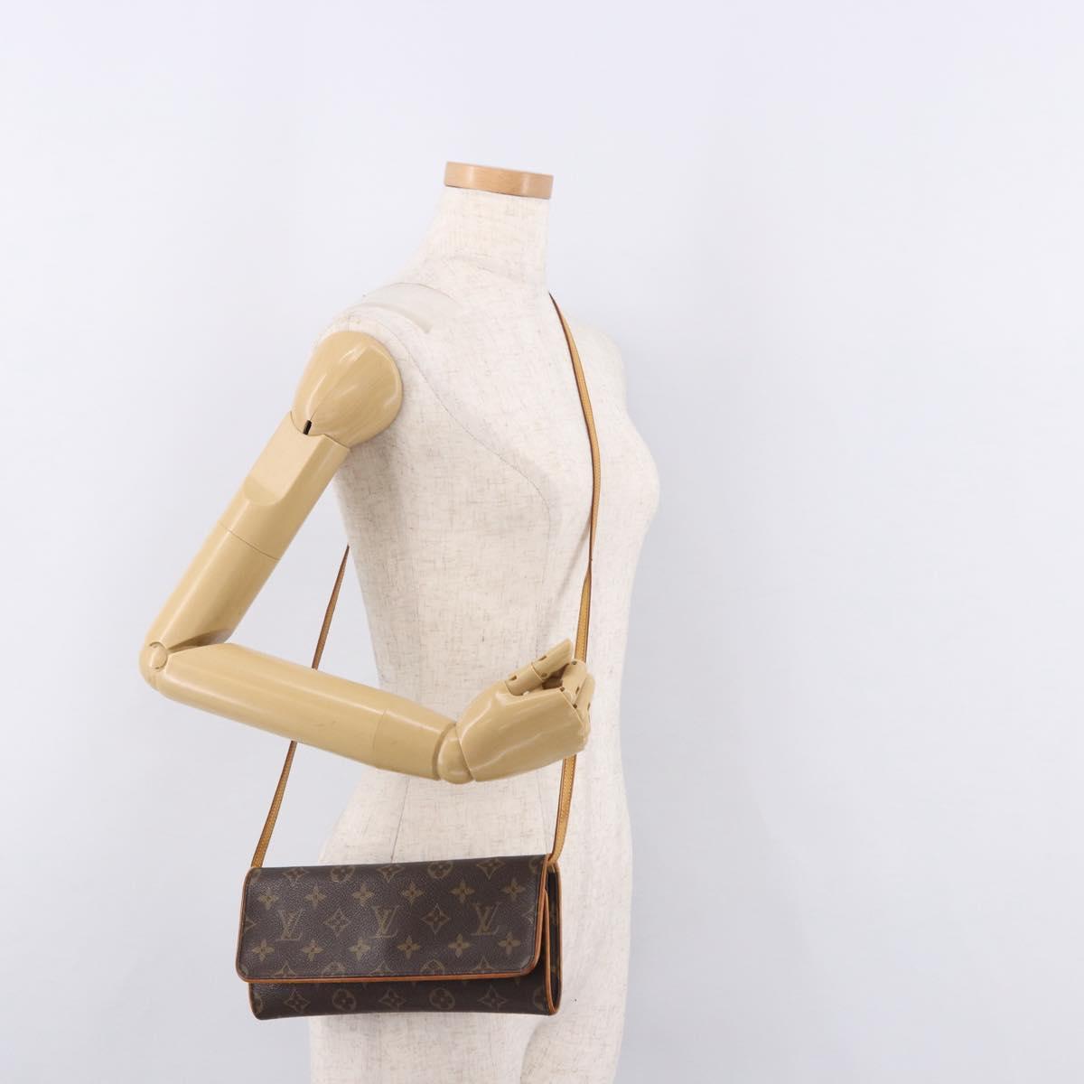 LOUIS VUITTON Monogram Pochette Twin GM Shoulder Bag M51852 LV Auth ep15097