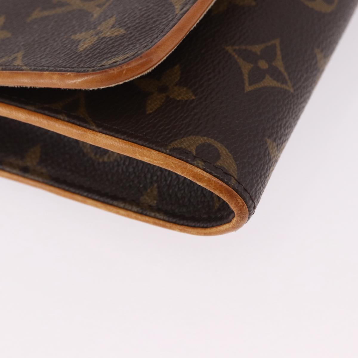 LOUIS VUITTON Monogram Pochette Twin GM Shoulder Bag M51852 LV Auth ep15097