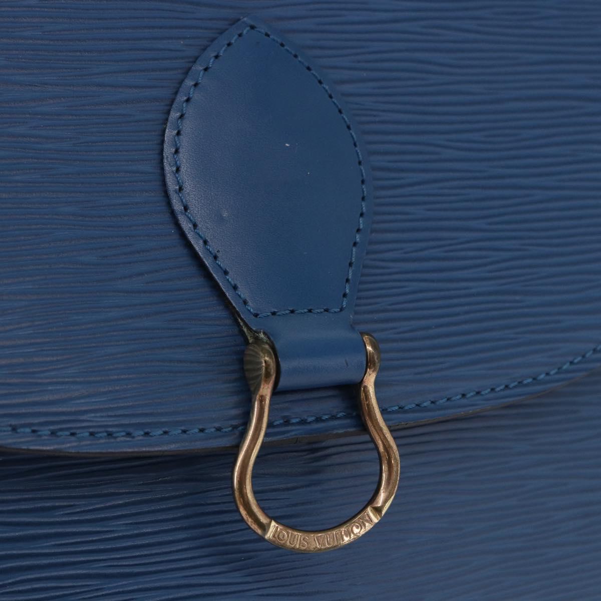 LOUIS VUITTON Epi Saint Cloud GM Shoulder Bag Toledo Blue M52195 Auth ep15098A