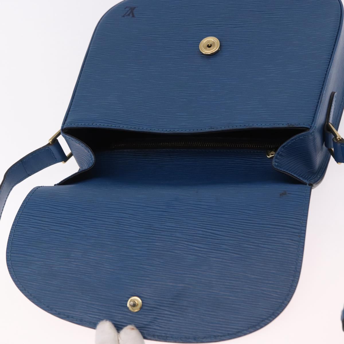 LOUIS VUITTON Epi Saint Cloud GM Shoulder Bag Toledo Blue M52195 Auth ep15098A