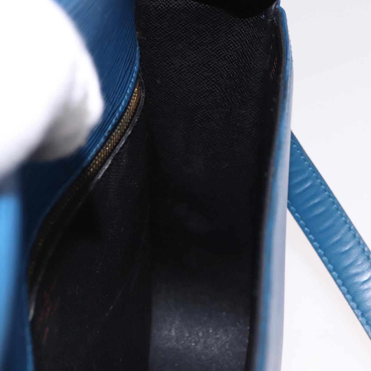 LOUIS VUITTON Epi Saint Cloud GM Shoulder Bag Toledo Blue M52195 Auth ep15098A
