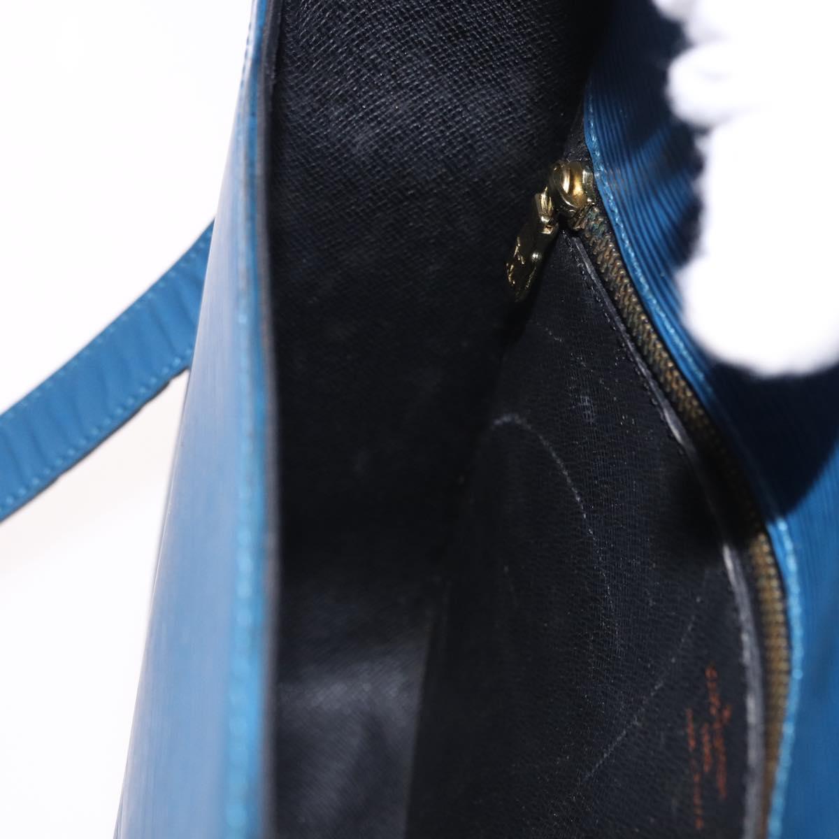 LOUIS VUITTON Epi Saint Cloud GM Shoulder Bag Toledo Blue M52195 Auth ep15098A