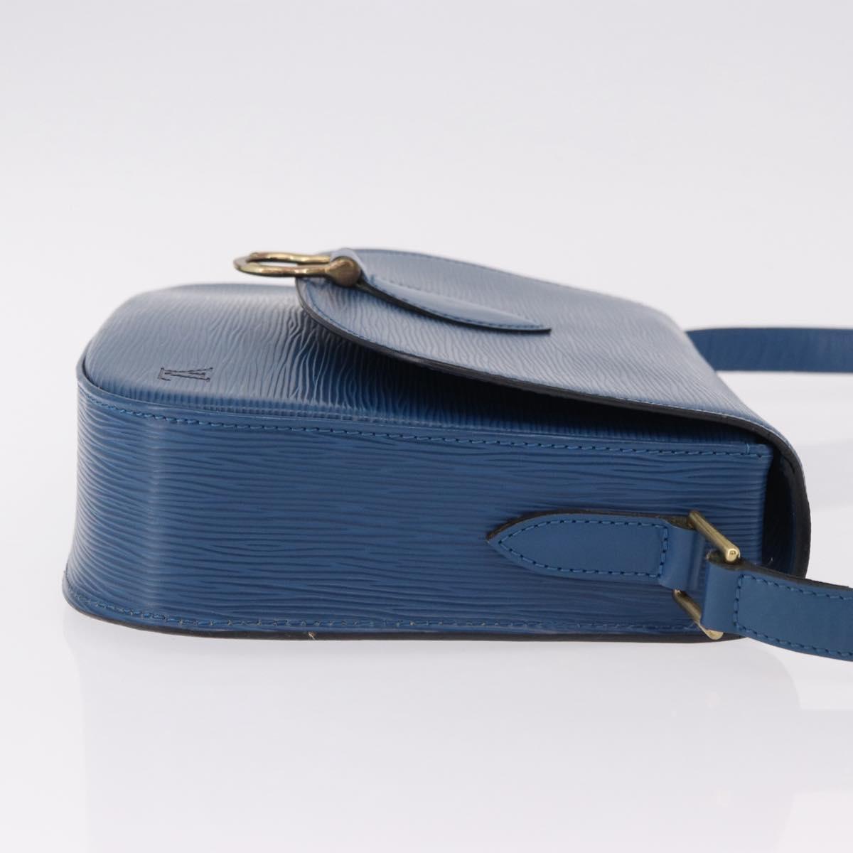 LOUIS VUITTON Epi Saint Cloud GM Shoulder Bag Toledo Blue M52195 Auth ep15098A