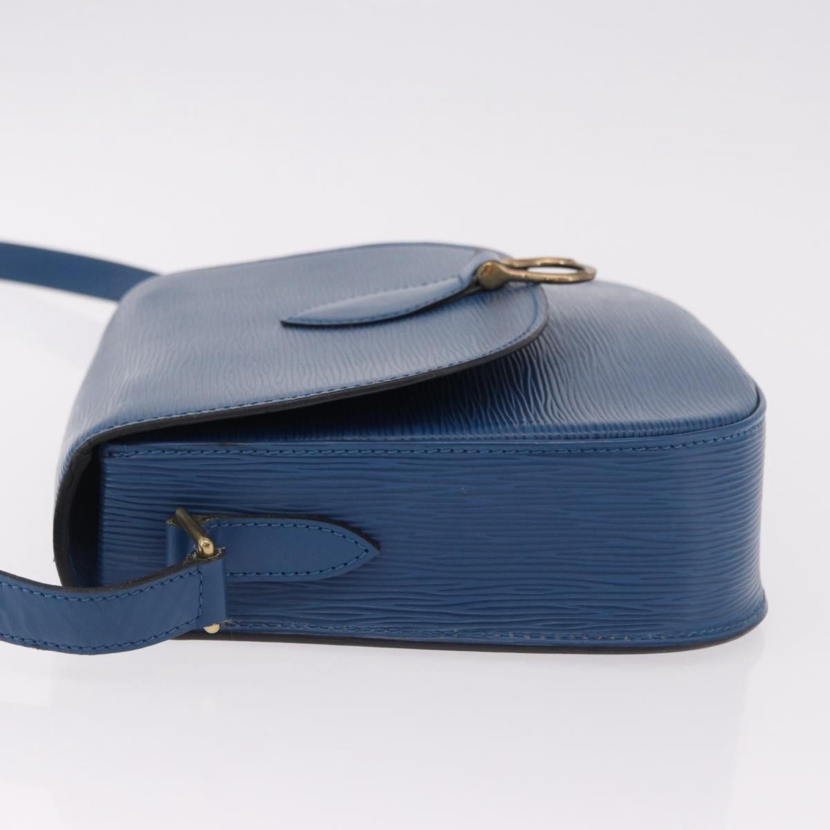 LOUIS VUITTON Epi Saint Cloud GM Shoulder Bag Toledo Blue M52195 Auth ep15098A