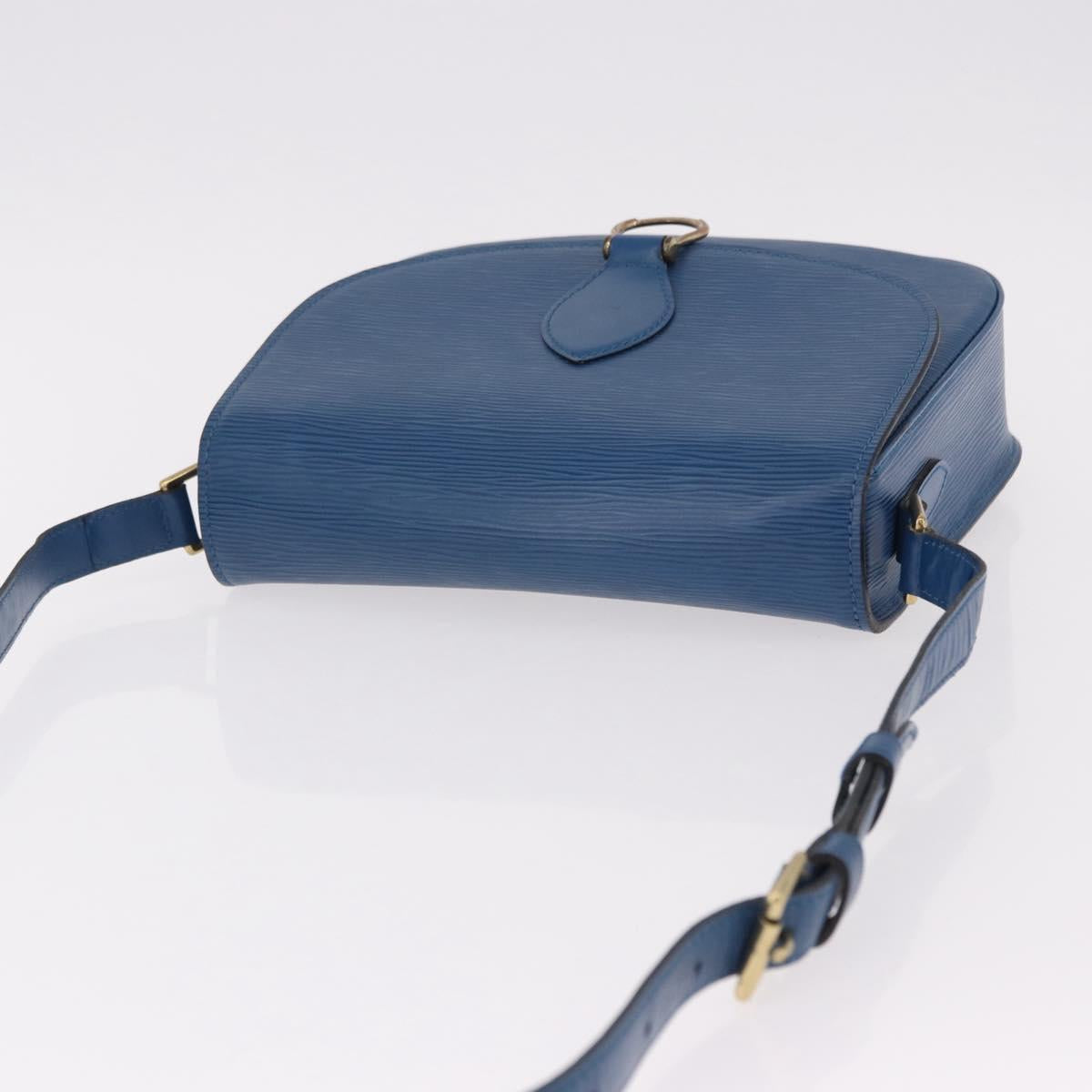 LOUIS VUITTON Epi Saint Cloud GM Shoulder Bag Toledo Blue M52195 Auth ep15098A