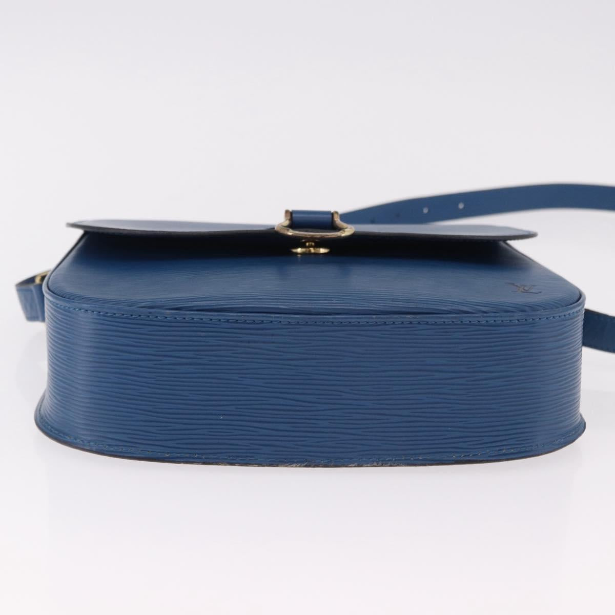 LOUIS VUITTON Epi Saint Cloud GM Shoulder Bag Toledo Blue M52195 Auth ep15098A