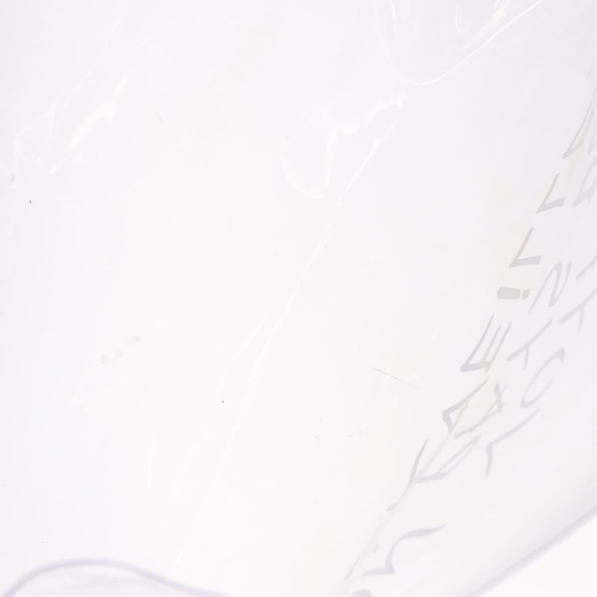 HERMES Vinyl Kelly Hand Bag Vinyl Clear Gold Auth ep15101