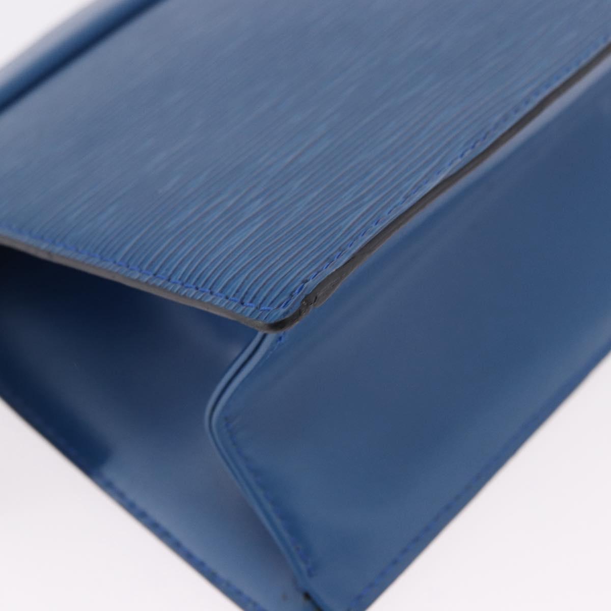 LOUIS VUITTON Epi Trousse Crete Pouch Blue M48405 LV Auth ep15104