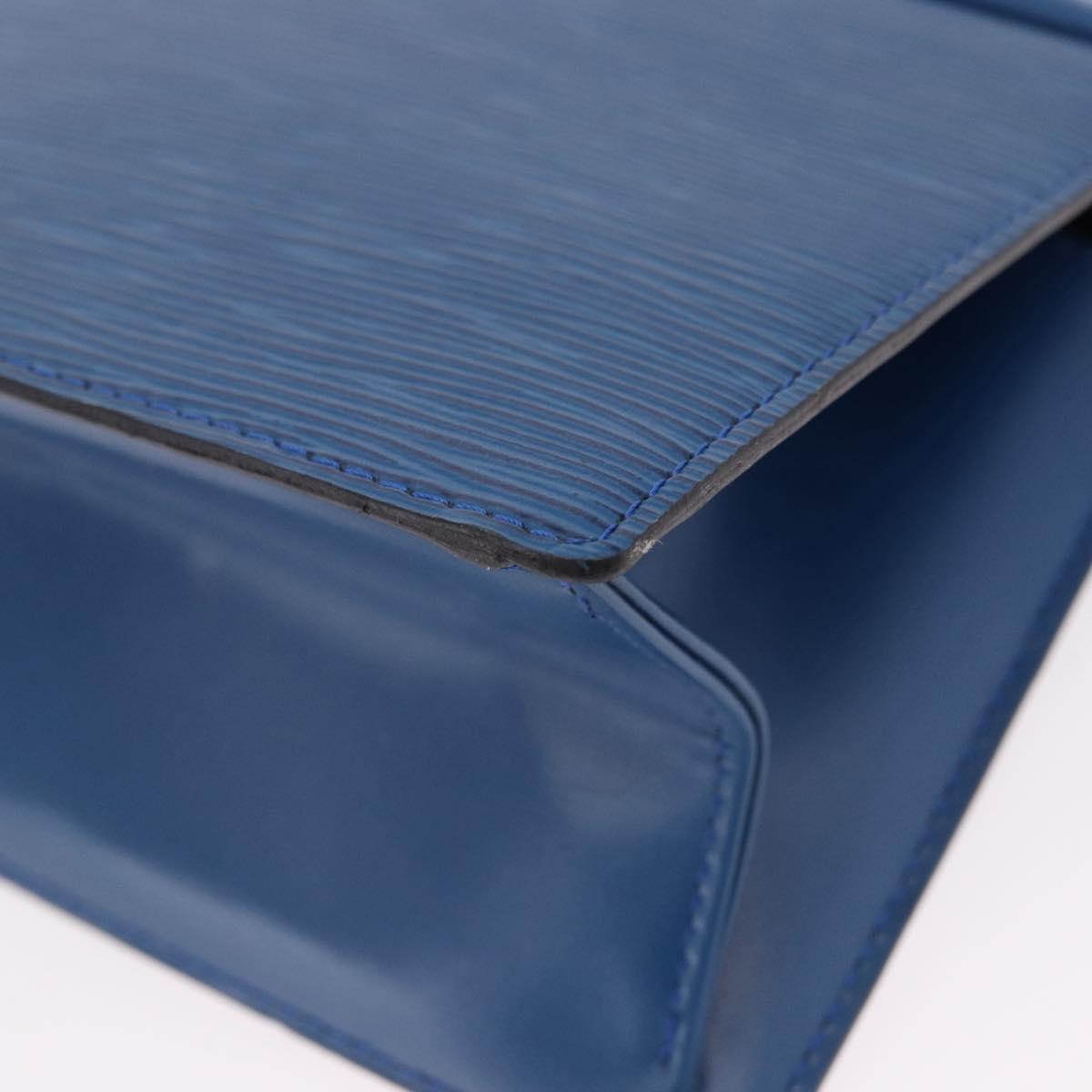 LOUIS VUITTON Epi Trousse Crete Pouch Blue M48405 LV Auth ep15104