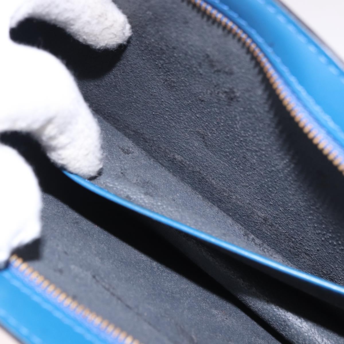 LOUIS VUITTON Epi Trousse Crete Pouch Blue M48405 LV Auth ep15104