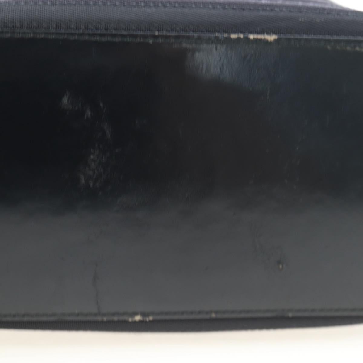GUCCI Bamboo Hand Bag Canvas 2way Black Silver 002 1998 0353 Auth ep15105
