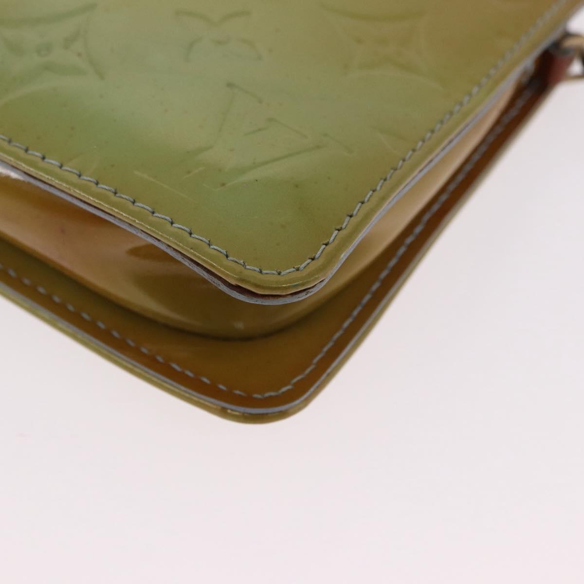 LOUIS VUITTON Monogram Vernis Lexington Pouch Baby Blue M91011 LV Auth ep15107
