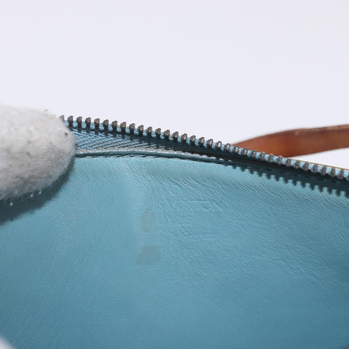 LOUIS VUITTON Monogram Vernis Lexington Pouch Baby Blue M91011 LV Auth ep15107