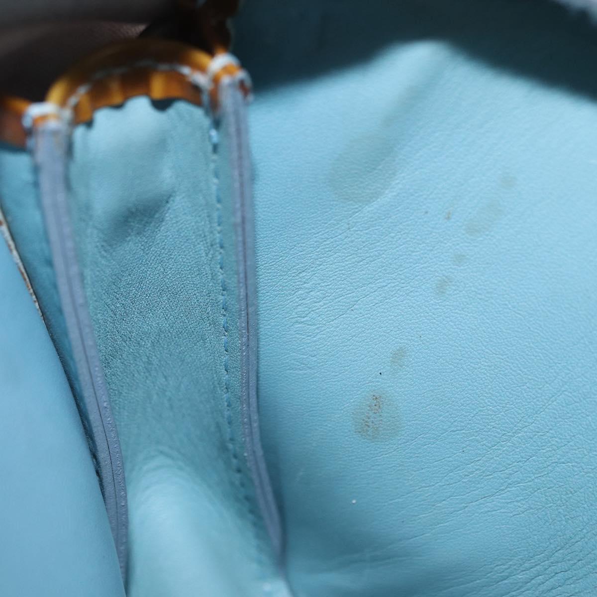 LOUIS VUITTON Monogram Vernis Lexington Pouch Baby Blue M91011 LV Auth ep15107