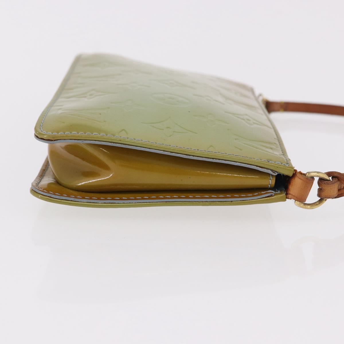LOUIS VUITTON Monogram Vernis Lexington Pouch Baby Blue M91011 LV Auth ep15107